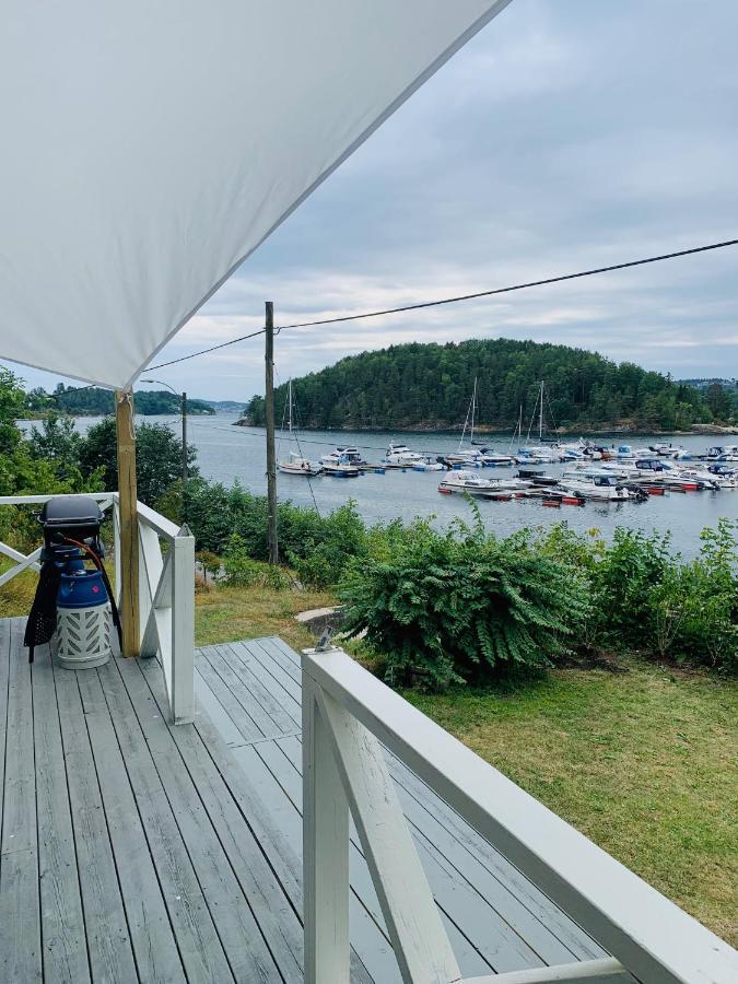 Renovated Sea Facing Cottage On The Eidanger Fjord พอร์ชกรุนน์ ภายนอก รูปภาพ