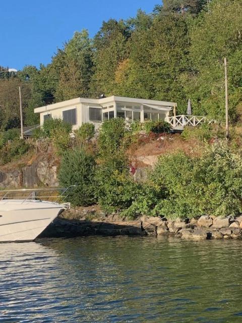 Renovated Sea Facing Cottage On The Eidanger Fjord พอร์ชกรุนน์ ภายนอก รูปภาพ
